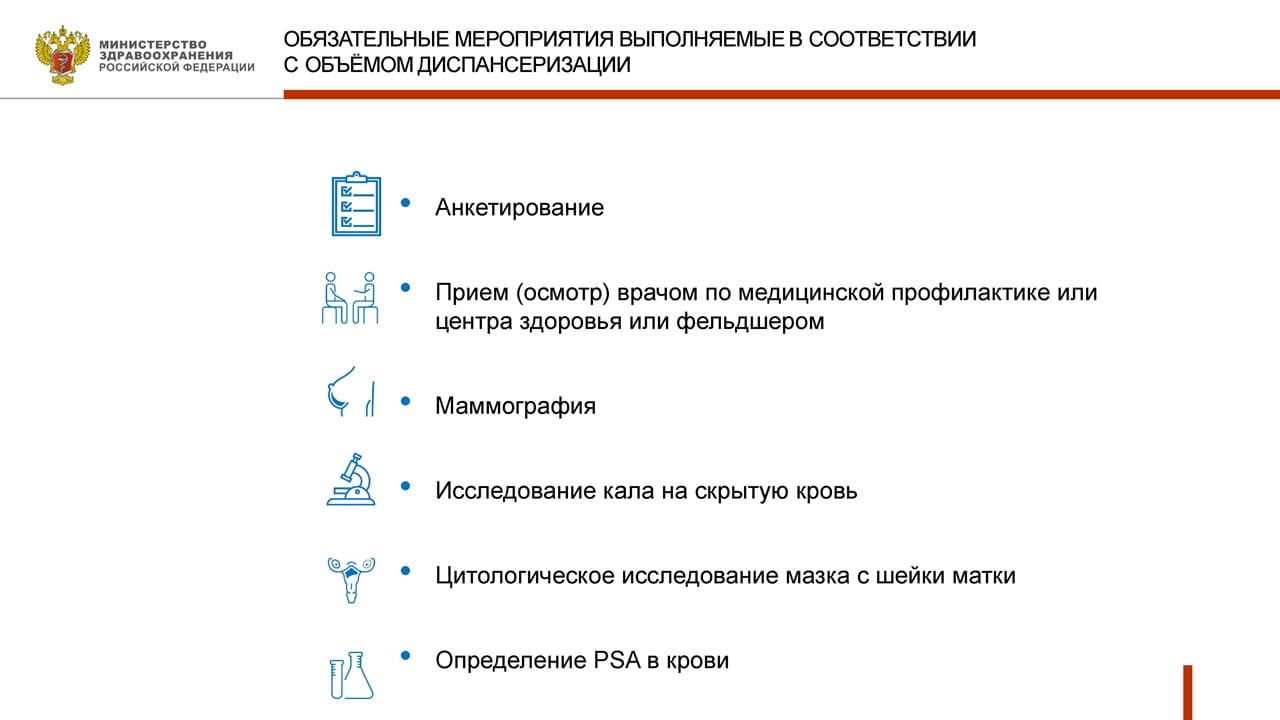 Профилактический медосмотр и диспансеризация определенных групп взрослого населения 08